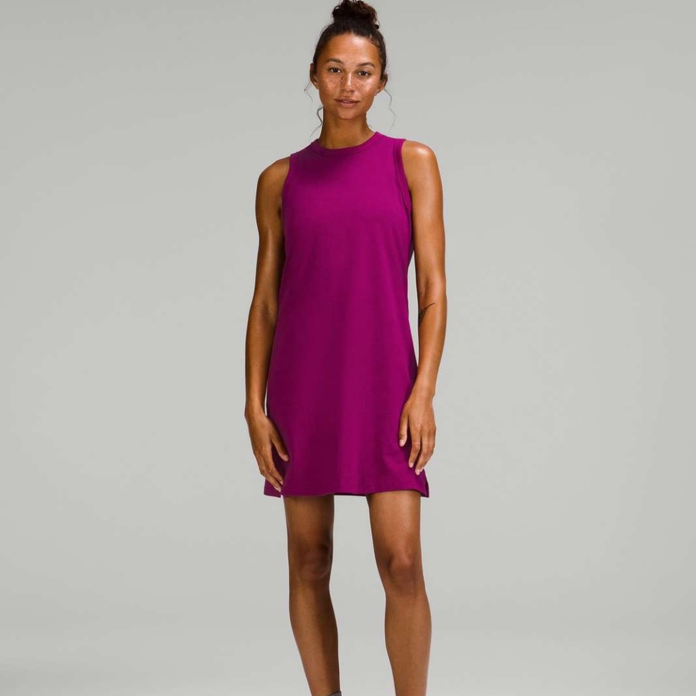 Lululemon Classic-Fit Cotton-Blend Dress Magenta Purple NWT SOLD OUT!!